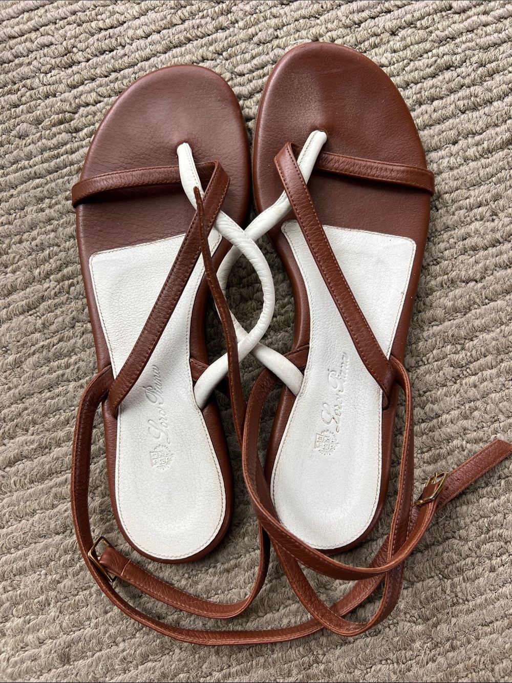 Loro Piana Thong Ankle Strap Sandal